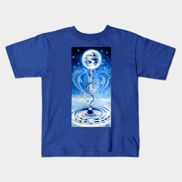 Water, the source of life Kids T-Shirt by CORinAZONe